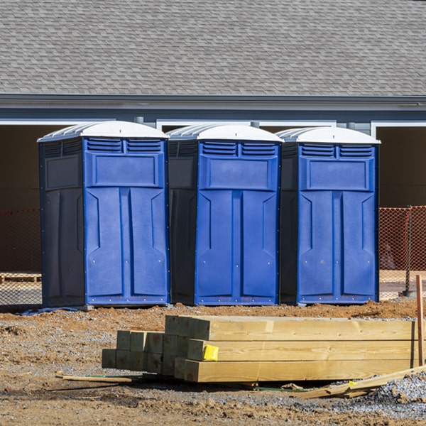 are there any restrictions on where i can place the porta potties during my rental period in Martin Tennessee